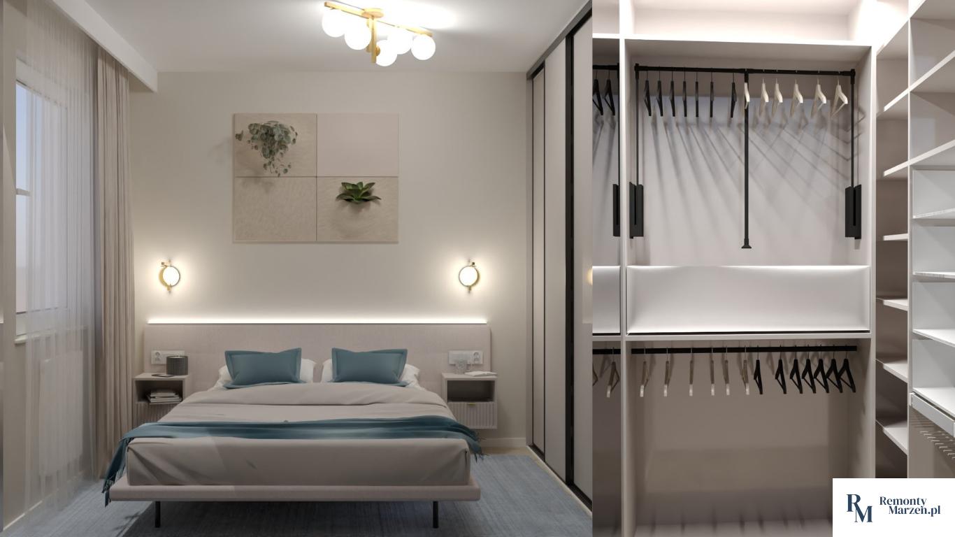 architekt wnętrz - projekt sypialni